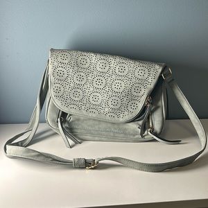 Sage cross body bag with multiple compartments. Slight wear - see photos.